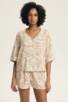 Piżama Henderson Ladies 43688 Dextra 3/4 S-3XL rozpinana