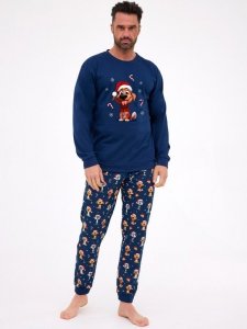 Piżama Cornette 115/294 Dog dł/r Christmas S-2XL męska