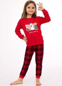 Piżama Cornette Kids Girl 594/185 Winter dł/r Christmas 86-128