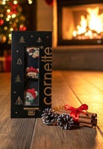 Komplet Cornette 914/02 Świąteczny Teddy M-2XL