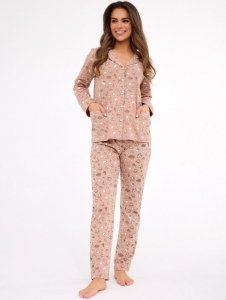 Piżama Cornette 482/434 Smile 4 dł/r S-2XL damska rozpinana