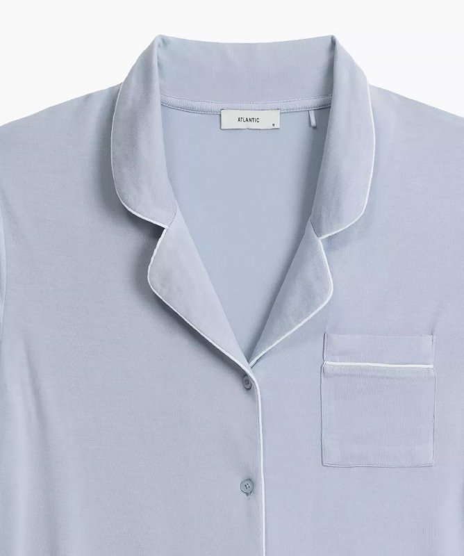 Piżama Atlantic NLP-496 kr/r S-2XL damska rozpinana