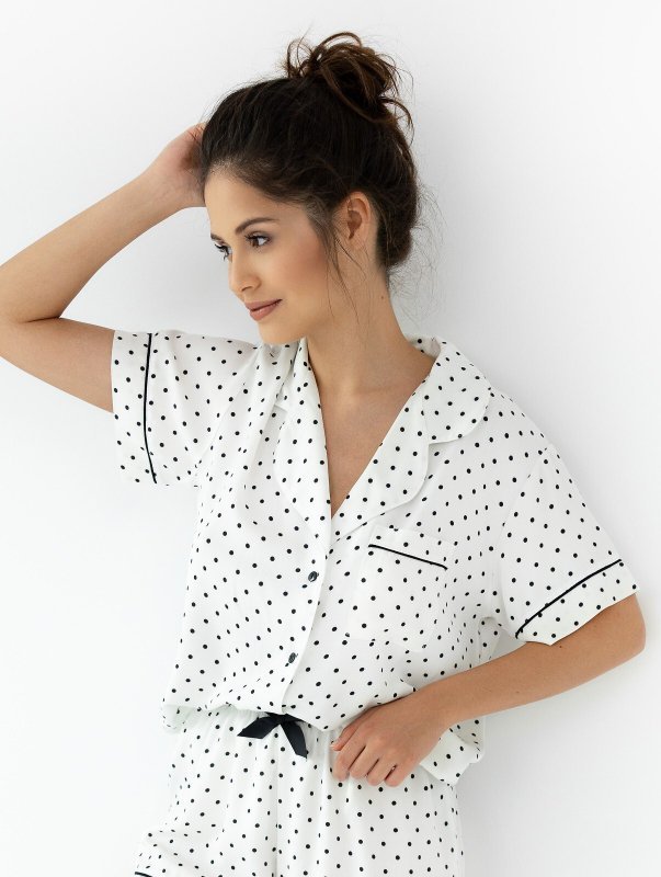 Piżama Sensis Aylin kr/r S-XL wiskoza rozpinana