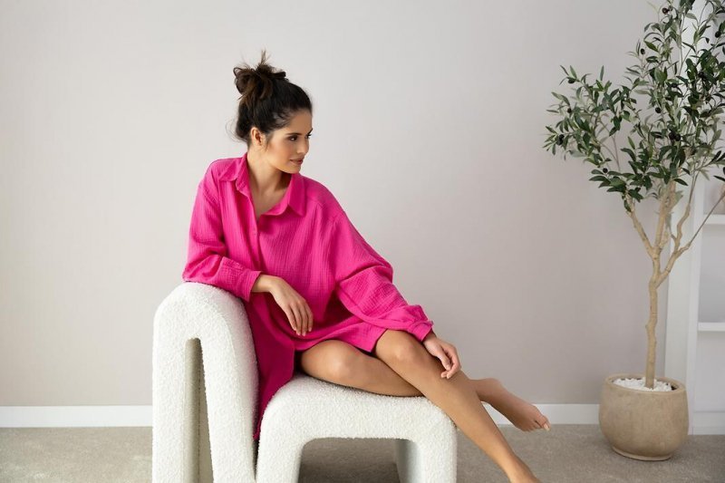 Koszula Sensis Magenta dł/r S-XL rozpinana