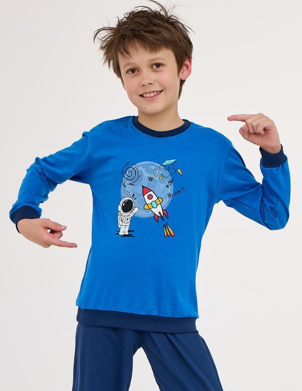 Piżama Cornette Young Boy 766/176 Galaxy dł/r 134-164