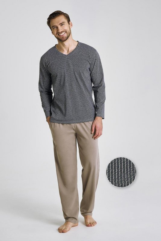 Piżama Taro Luca 3482 dł/r 3XL-4XL Z25/26 męska