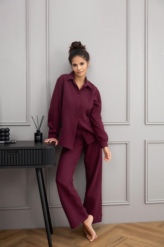 Piżama Sensis Colette dł/r Muślin S-XL rozpinana