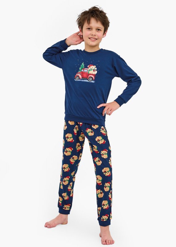 Piżama Cornette Young Boy 966/172 Teddy 2 dł/r Christmas 134-164