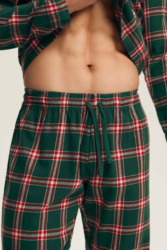 Piżama Henderson 43460 Nut dł/r M-3XL rozpinana