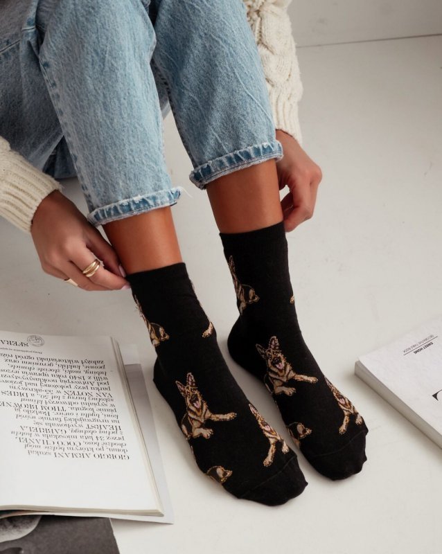 Skarpety Milena 0200-203 Owczarek Niemiecki 39-46