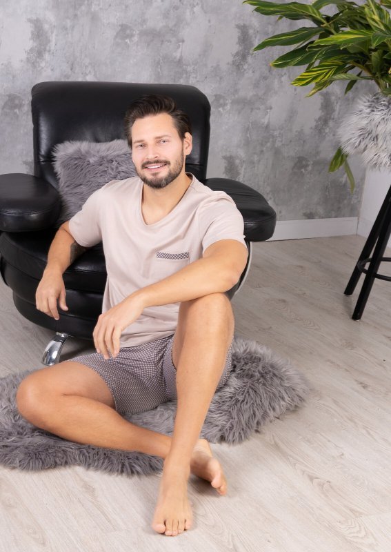 Piżama Hotberg 1757 Mikołaj kr/r M-2XL