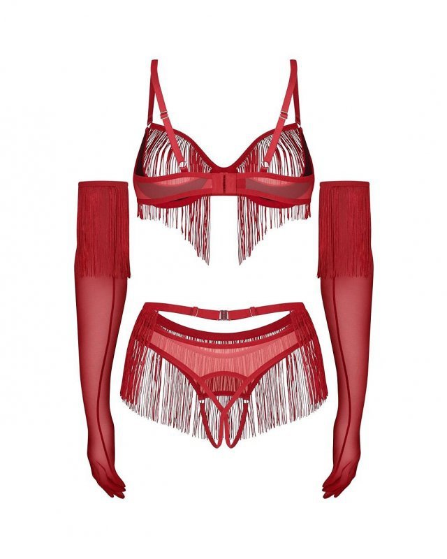 Komplet Obsessive Rossay S-3XL