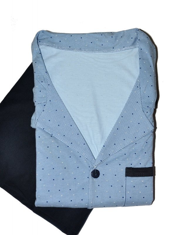 Piżama Cornette 114 dł/r 3XL-5XL męska rozpinana