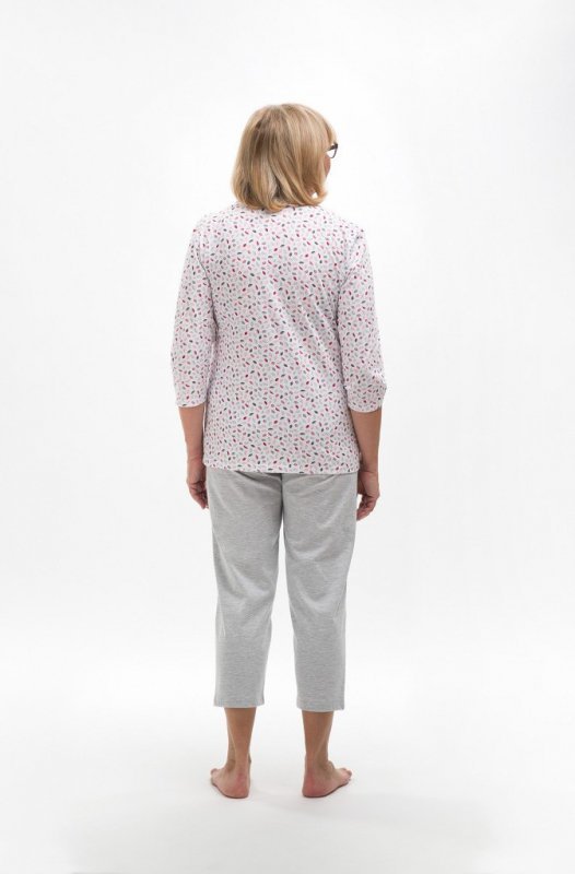 Piżama Martel Maria II 201 3/4 3XL-4XL damska rozpinana