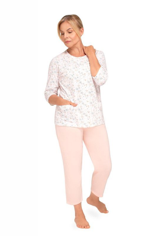 Piżama Martel Maria II 201 3/4 3XL-4XL damska rozpinana