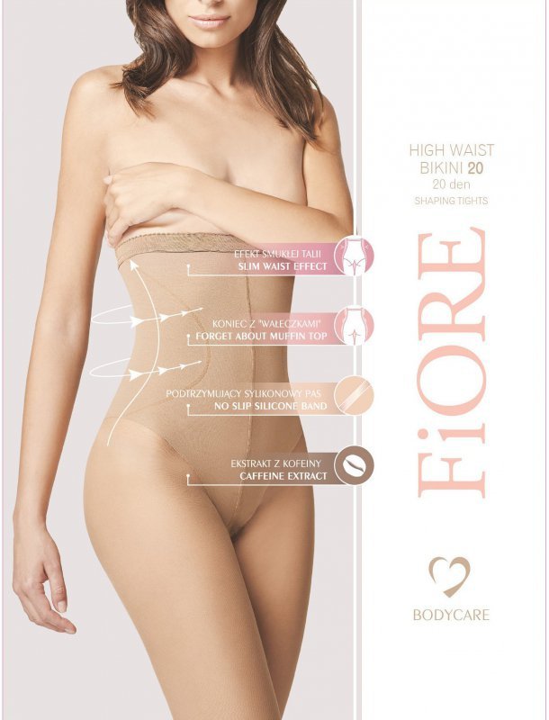 Rajstopy Fiore M 5218 High Waist Bikini 20 den 2-4
