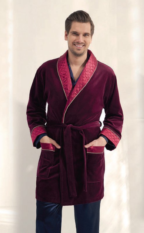 Szlafrok Luna 425 Velour L-2XL męski
