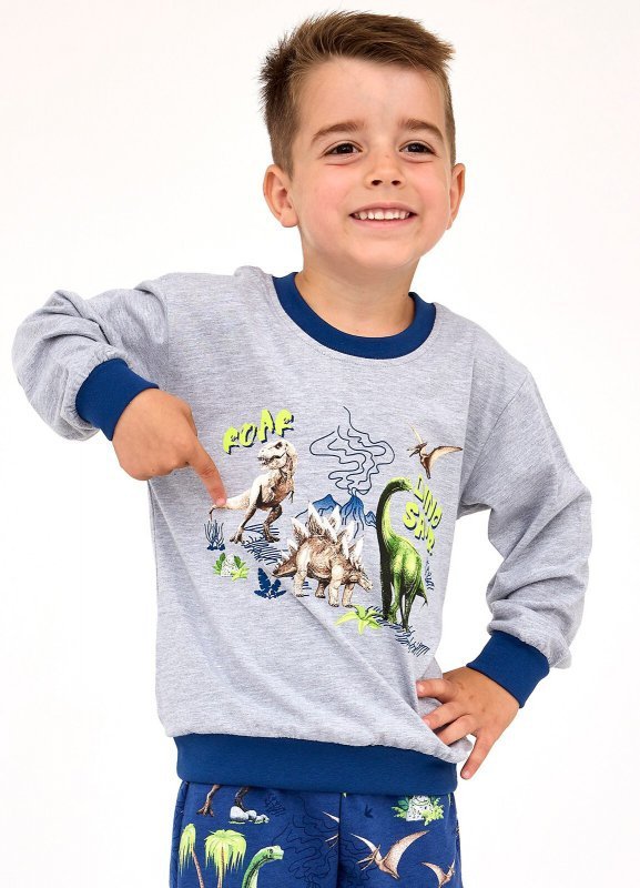 Piżama Cornette Kids Boy 593/163 Dinosaur dł/r 110-128