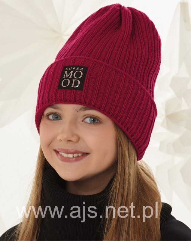Czapka AJS 48-394 dziewczęca