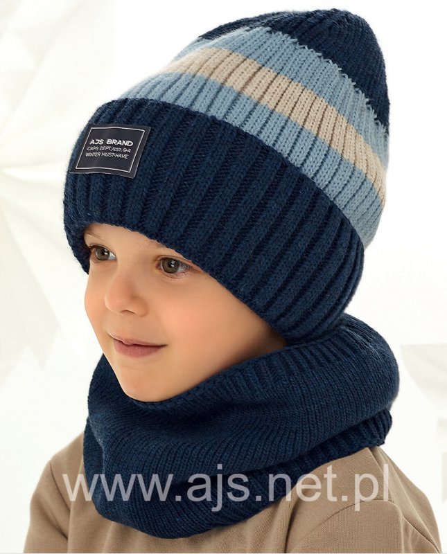 Czapka AJS 48-408 chłopięca