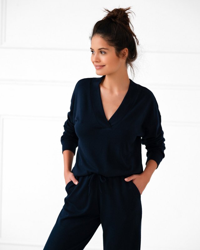 Piżama Sensis Navy Blue dł/r S-XL