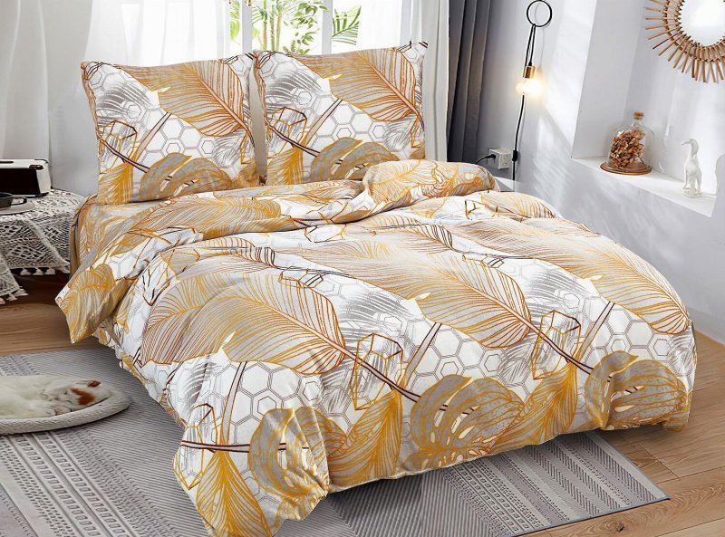 Komplet pościeli Cotton World Polarowa/Welur Kolorowy Wzór SHY 160x200