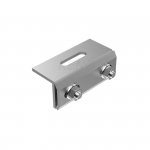 Uchwyt montażowy z regulacją na rąbek blaszany z dwoma załamaniami