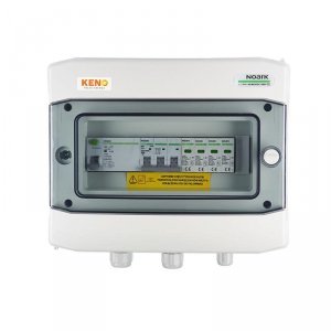 Rozdzielnica przyłączeniowa AC z ogranicznikiem przepieć typ 2, 20A 3-F, RCD 300mA typ A