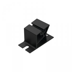 Uchwyt montażowy aluminiowy niski CZARNY