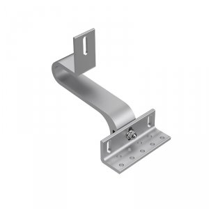 Uchwyt hak aluminiowy pod dachówkę z podwójną regulacją - ultra strong - wzmocniony