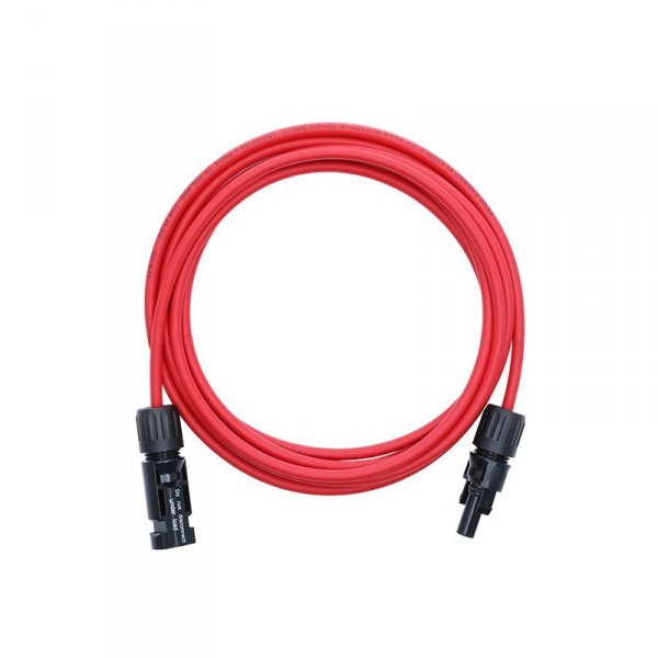 Przedłużka z złączami MC4 - kabel solarny KENO 4mm2  czerwony  3m