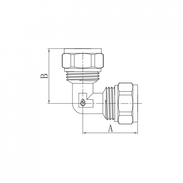 Kolano skręcane 90 16x16 PEX-PEX