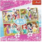 Disney Princess. 4 w 1. Puzzle