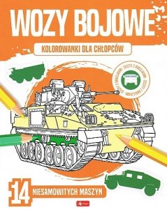 Kolorowanki dla chłopców. Wozy bojowe 