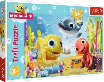MiniMini Wesoła Rybka. Puzzle maxi 24 elementy