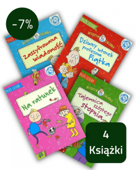 Wychowaj czytelnika! Zestaw 4 książek z dużymi literami do nauki czytania. Dla wieku 6-8 lat