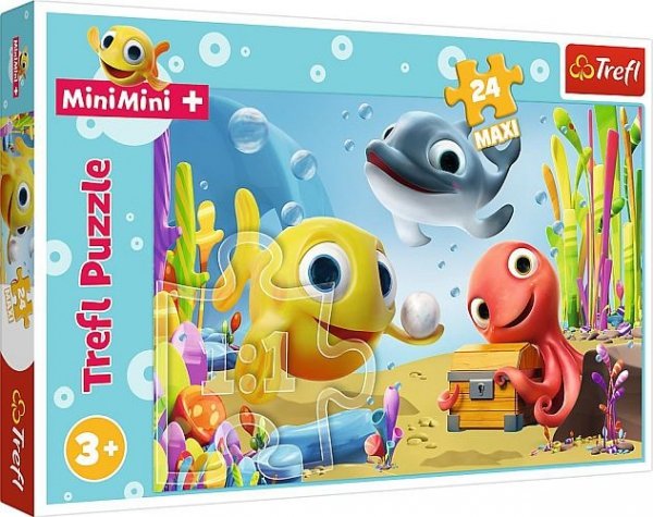 MiniMini Wesoła Rybka. Puzzle maxi 24 elementy