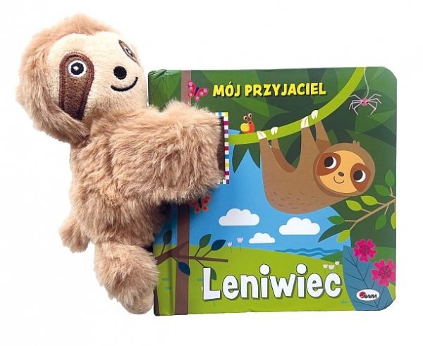 Mój przyjaciel leniwiec. Książka z maskotką