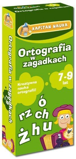 Kapitan Nauka Karty obrazkowe Ortografia w zagadkach (od 7 lat) (Książeczka z kartami obrazkowymi)