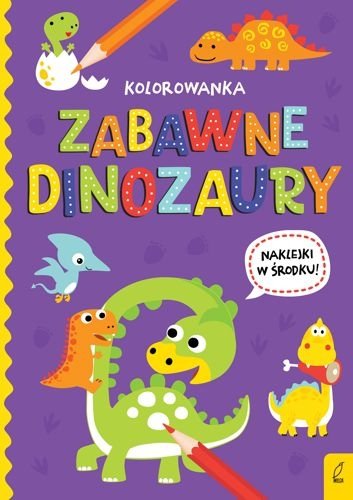 Zabawne dinozaury. Kolorowanka