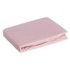 Prześcieradło jersey z gumką 140x200 cm z bawełny kolor pudrowy róż 125 g/m2 Design 91 