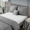 Prześcieradło jersey z gumką 140x200 cm z bawełny kolor biały 125 g/m2 Design 91 
