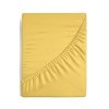 Prześcieradło jersey z gumką 120x200 cm z bawełny kolor musztardowy 125 g/m2 Design 91