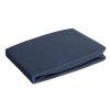 Prześcieradło jersey z gumką 180x200 cm z bawełny kolor granatowy 125 g/m2 Design 91 