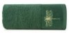 Ręcznik LORI WAŻKA - 70x140 zielony ze złotym zdobieniem - PREMIUM 