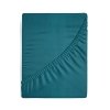 Prześcieradło jersey z gumką 120x200 cm z bawełny kolor turkusowy 125 g/m2 Design 91