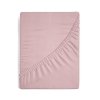 Prześcieradło jersey z gumką 120x200 cm z bawełny kolor pudrowy róż 125 g/m2 Design 91
