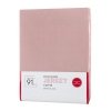 Prześcieradło jersey z gumką 120x200 cm z bawełny kolor pudrowy róż 125 g/m2 Design 91