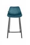 Krzesło barowe niskie 65 FRANKY niebieskie