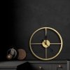 Dekoracyjny zegar ścienny z metalu w nowoczesnym minimalistycznym stylu 40cm